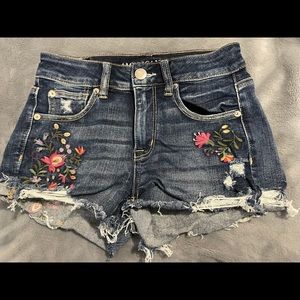 American eagle hi-rise shortie